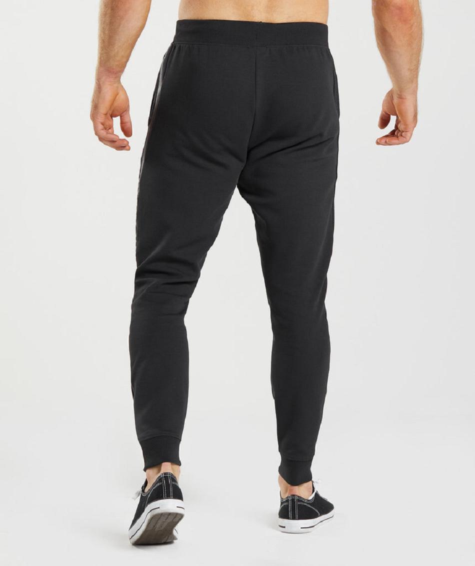 Gymshark Bold React Muške Jogger Hlače Crne | HR 2940MQZ